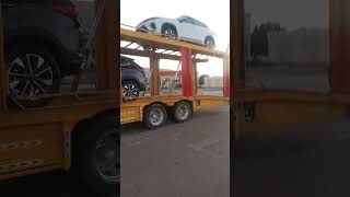 Car Loading and Unloading in Musaffah. #automobile #construction #crane #machine #vlog #excavator