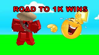 🔴Road to 1k wins roblox bedwars and custom matches🔴