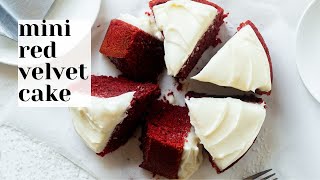 Mini Red Velvet Cake Recipe  - Juneteenth Dessert for Small Gathering!