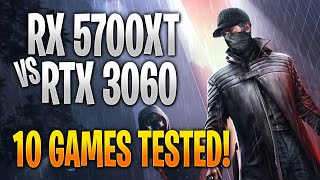 AMD RX 5700 XT vs Nvidia RTX 3060 | 10 Game Benchmark Test and Gameplay