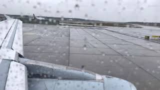 Rainy take-off from FRANKFURT | Lufthansa | Airbus A319