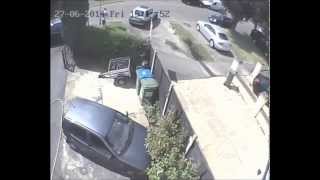 Doh! Accident caught on CCTV uk