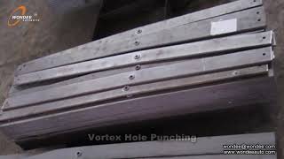 How to make Hole punching and hole drilling of trailer leaf spring－WONDEE Autoparts 14-August 2020