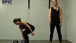 Kettlebell Power Cleans DEMO