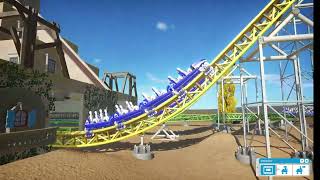 (Dueling viper) The most intense dueling roller coaster ever