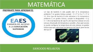 💚 EAES 2021 Matemáticas Resta de intervalos Examen de Acceso a la Educación Superior Ingreo a la u