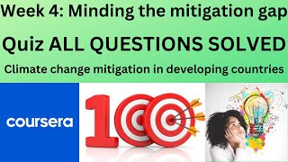 climate mitigation in developing countries week 4 practice Quiz  Minding the mitigation gap