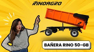 Remolque Agrícola Bañera Hermética RINOAGRO RINO 50 GB 18.000kg Galera con Puerta Hidráulica