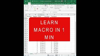 Learn how to use Macro in 1 Minute.