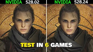 Nvida Drivers 528.02 vs 528.24 | GTX 750Ti - Test in 6 Games