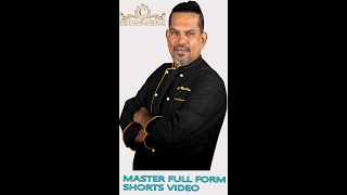 MASTER FULL FORM INTRO VIDEO /chef madras murali/#shorts