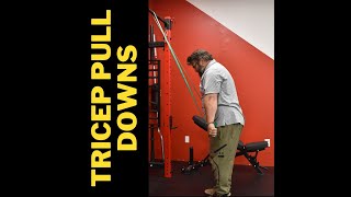 Banded Tricep Extension/Pull Downs