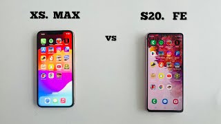 iphone Xs Max vs Samsung S20 Fe | Speed Test