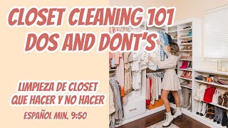 CLOSET CLEANING 101: DO'S AND DONT'S