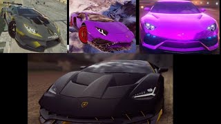 Asphalt 9 Lamborghini cars (hurcan super trofeo evo,asterion, Aventador sv,centenario