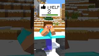 Help Herobrine to break blocks|| #minecraft #herobrine #gaming #shorts #subscribe #phonk