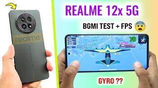 Realme 12x 5g Pubg Test, Bgmi Graphics Settings, gyro ? | Realme 12x 5g Bgmi Battery drain test