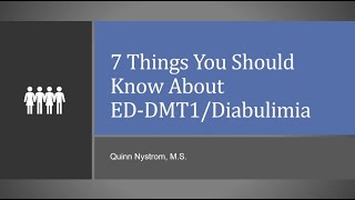 The 7 Things You Need to Know About Diabulimia/ED DMT1