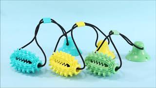 Cactus-shaped Dog Toy with Suction Cup，Pet Toys, Dog Toys, Dog Supplies, Pet Supplies