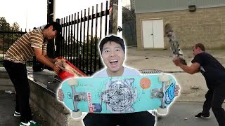 WECKINGBALL BOARD CHOMP + NEW SKATEBOARD SET UP!