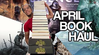 April 2022 Book Haul || Broken Binding Unboxing + Indie SFF Pickups