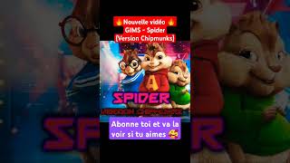 GIMS - Spider (Chipmunks shorts version) #shorts #short #musiquefrancaise #gims #spider #chipmunk