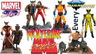 Every Marvel Select Wolverine Comparison List Diamond Select