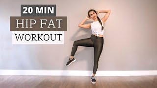 20 min HIP FAT WORKOUT | Hip, Side Butt & Waist Exercise To Reduce Hip Dips