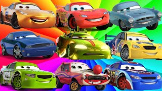 Looking For Disney Pixar Cars Lightning Mcqueen, Hudson Hornet, Luigi, Bobby Swift, Brick Yardley