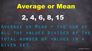 What are the Mean, Average, Mode, Range and Median