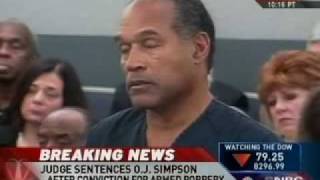 O.J. Sentenced To 33 Years