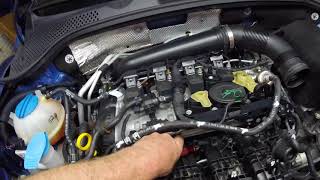 2014 VW Beetle 2.0L Turbo.part 2of2. Intake manifold removal,water pump replacement.Read notes below