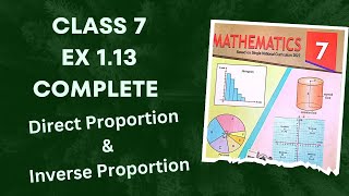 Class 7  Ex 1.13  Complete | Direct Proportion | Inverse Proportion