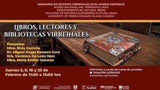 Sesión 4, Libros, lectores y bibliotecas virreinales.