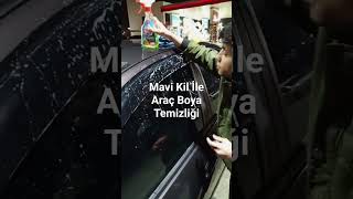 Mavi Kil ile Araç Boya Temizliği