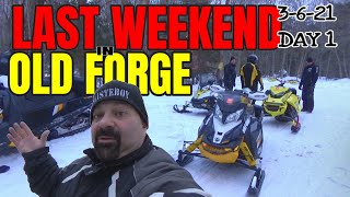 Snowmobiling Final Old Forge Ride: Day 1 on 3-6-21