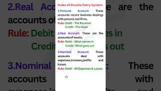 Rules of Double Entry System #terminology#Tally Prime and Accounting Concepts #accounting