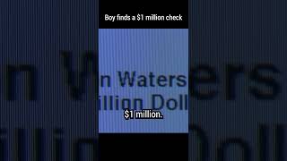 Kid finds a $1 million check #shorts #movies