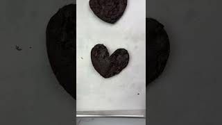 Cosmic brownie cookie…HEARTS! #shorts #baking #recipe