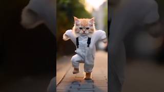 Kitten cat dance #shorts #youtubeshorts #4kviral