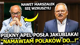 PIĘKNY APEL POSŁA MARKA JAKUBIAKA W SEJMIE! "NAMAWIAM POLAKÓW DO SCHOWANIA KOMPLEKSÓW!!"