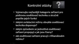 Řízení pódiové osvětlovací techniky pomocí protokolu DMX 512