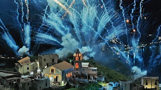 Fuochi d'artificio Torello di Ravello Incendio del borgo 2023