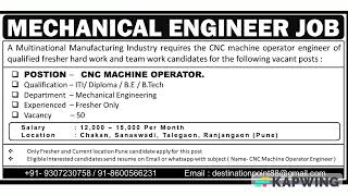 MECHANICAL - CNC OPERATOR