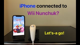 iPhone connected to Wii Nunchuk?  Let's-a go!