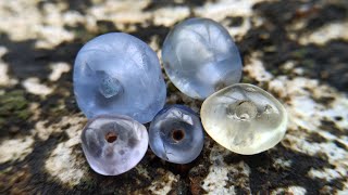 Ancient Natural Sapphire Necklace Beads from Sri Lanka "mukkaru stones" - Gem History