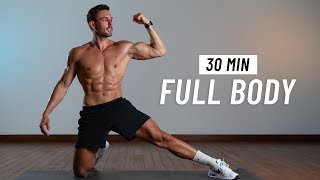 30 Min Full Body Workout - Strength & Burn Fat (No Equipment + No Jumping)