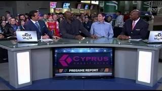 John Stockton and Karl Malone on Jazz pregame 01-31-14