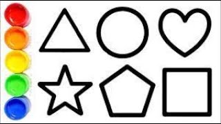 Shapes Name for Kids | circle | Triangle | Square | Shapes Colours | 2D Shapes Drawing