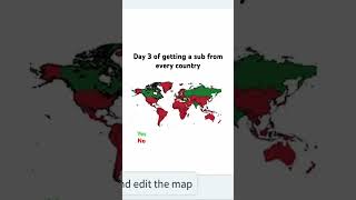 Day 3 of getting a sub from every country subscribe #shorts #countries #views #geography #subscribe